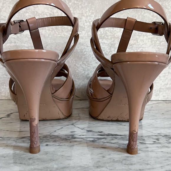 YSL tribute Yves Saint Laurent nude patent leather sz 36 - Picture 8 of 15